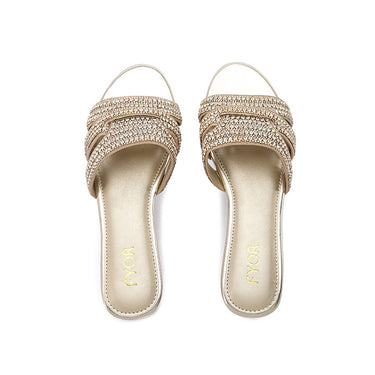 FYOR Flat Sandal #color_gold