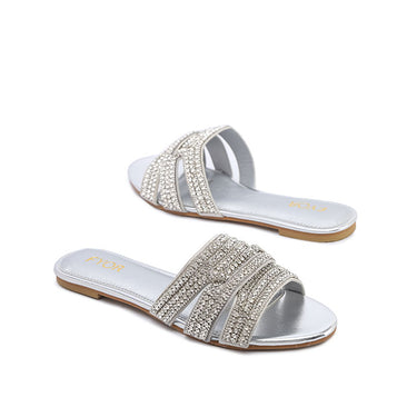 FYOR Flat Sandal #color_silver