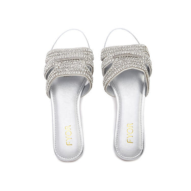 FYOR Flat Sandal #color_silver