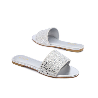 FYOR Flat Sandal #color_silver