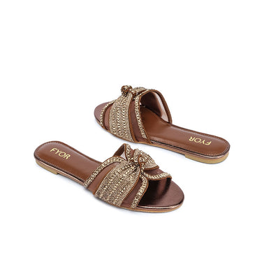 FYOR Flat Sandal #color_bronze