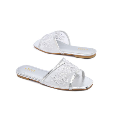 FYOR Flat Sandal #color_silver