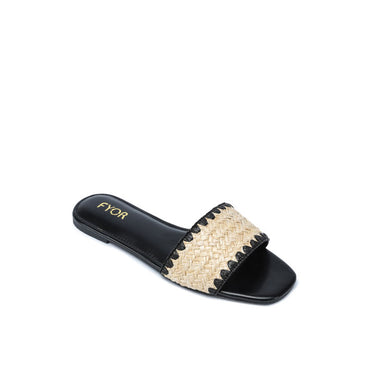FYOR Flat Sandal #color_black