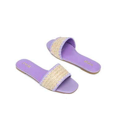 FYOR Flat Sandal #color_purple