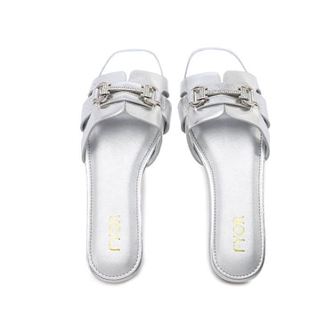 FYOR Flat Sandal #color_silver