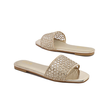 FYOR Flat Sandal #color_gold