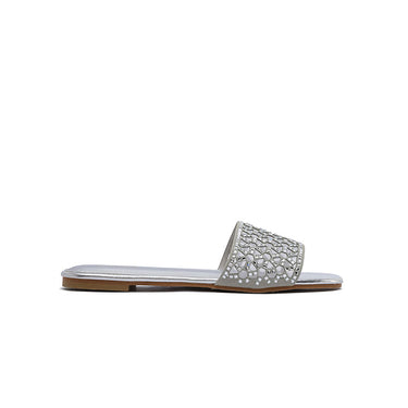 FYOR Flat Sandal #color_silver