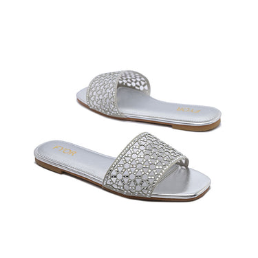 FYOR Flat Sandal #color_silver
