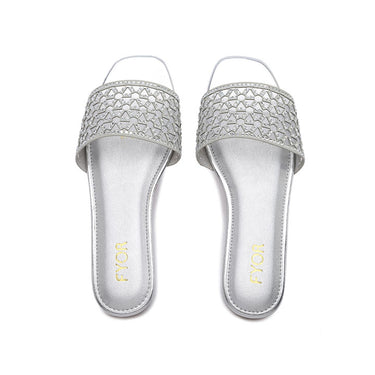 FYOR Flat Sandal #color_silver