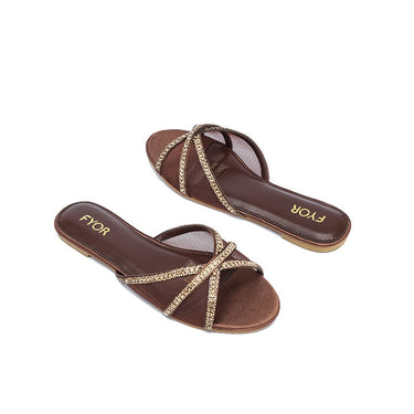 FYOR Flat Sandal #color_bronze