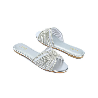 FYOR Flat Sandal #color_silver
