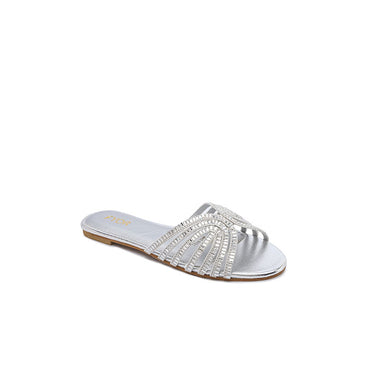 FYOR Flat Sandal #color_silver