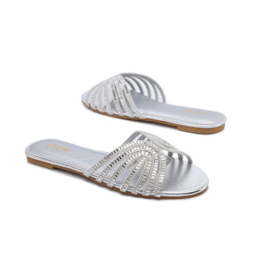 FYOR Flat Sandal #color_silver