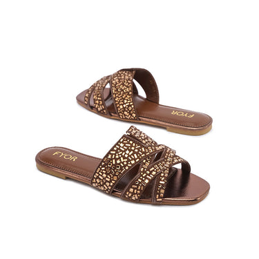 FYOR Flat Sandal #color_bronze