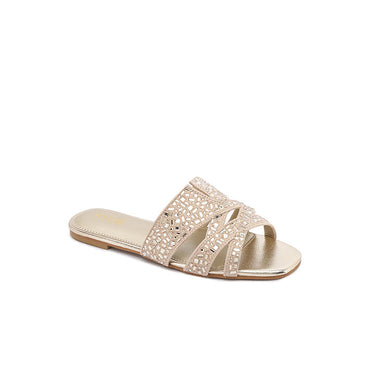 FYOR Flat Sandal #color_gold
