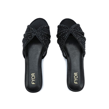 FYOR Flat Sandal #color_black