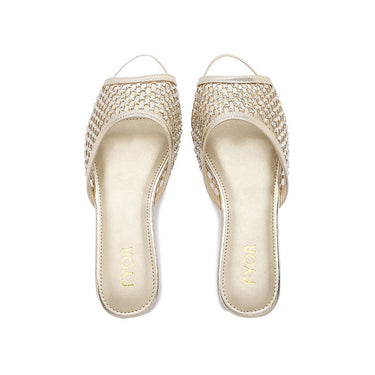 FYOR Flat Sandal #color_gold