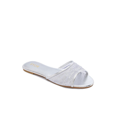 FYOR Flat Sandal #color_silver