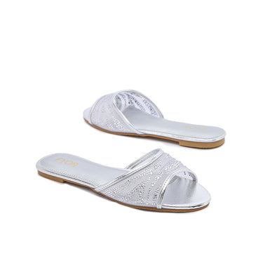 FYOR Flat Sandal #color_silver