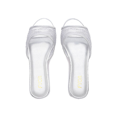 FYOR Flat Sandal #color_silver