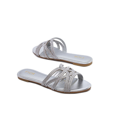 FYOR Flat Sandal #color_silver