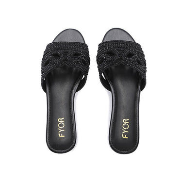 FYOR Flat Sandal #color_black