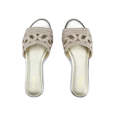 FYOR Flat Sandal #color_gold