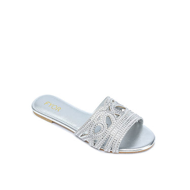 FYOR Flat Sandal #color_silver