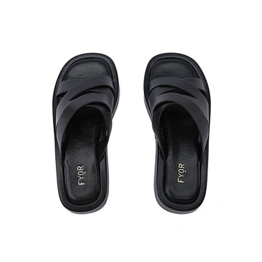 FYOR Flat Sandal #color_black