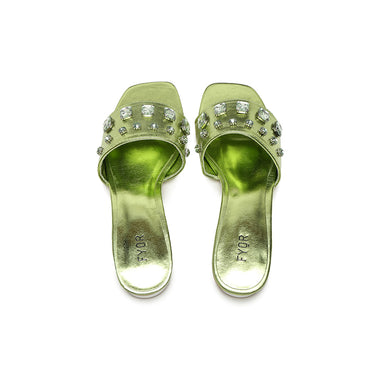 FYOR Flat Sandal #color_green