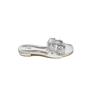 FYOR Flat Sandal #color_silver