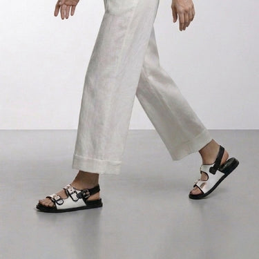 FYOR Flat Sandal #color_black