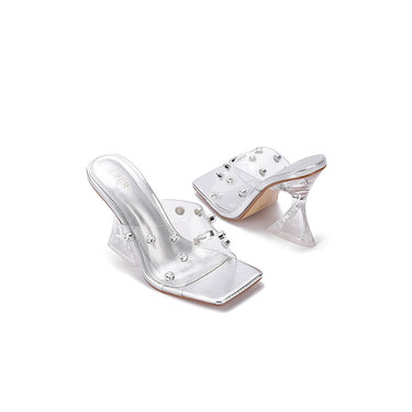 Fyor BB 27 Crystalized PVC Mule #color_silver