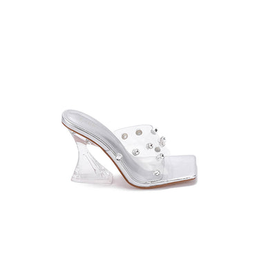 Fyor BB 27 Crystalized PVC Mule #color_silver