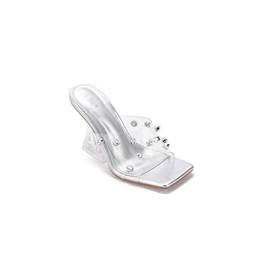 Fyor BB 27 Crystalized PVC Mule #color_silver