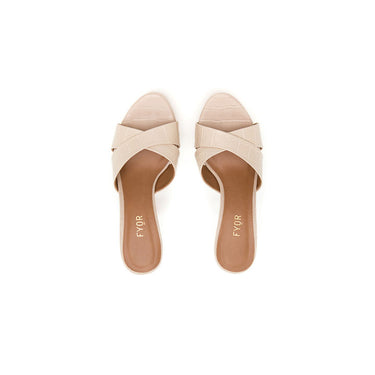 Fyor BDV 068 Cross Starp Platform #color_cream
