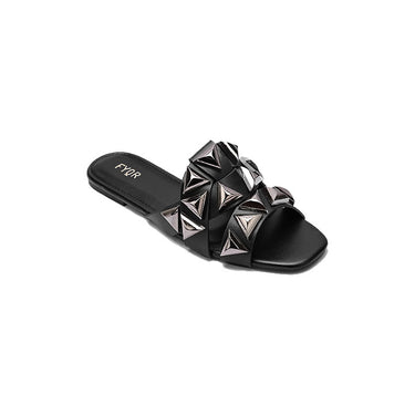 Fyor MY 250 Flat sandal #color_black