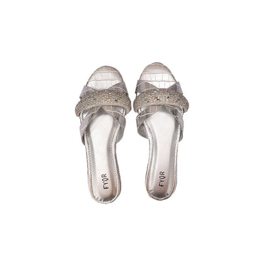 Fyor MY 252 Flat sandal #color_silver