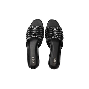 Fyor MY 258 Flat sandal #color_black