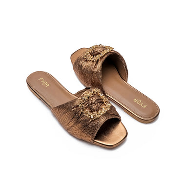Fyor MY 224 Flat sandal #color_bronze