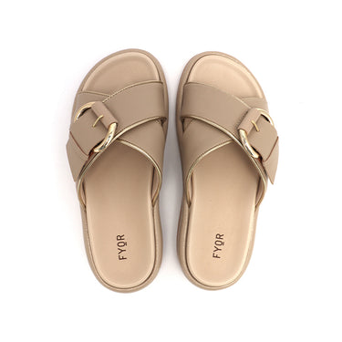 FYOR Flat Sandal #color_beige