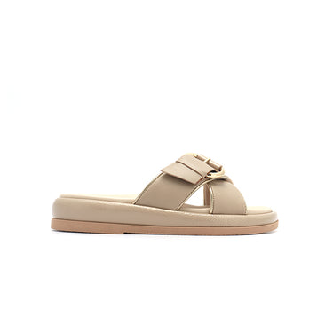 FYOR Flat Sandal #color_beige