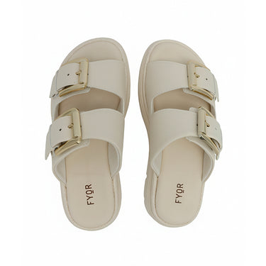 FYOR Flat Sandal #color_off-white
