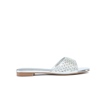 FYOR Flat Sandal #color_silver