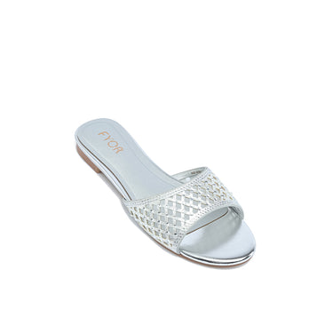 FYOR Flat Sandal #color_silver