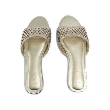 FYOR Flat Sandal #color_gold