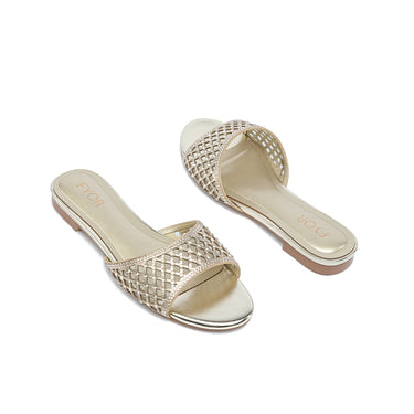 FYOR Flat Sandal #color_gold