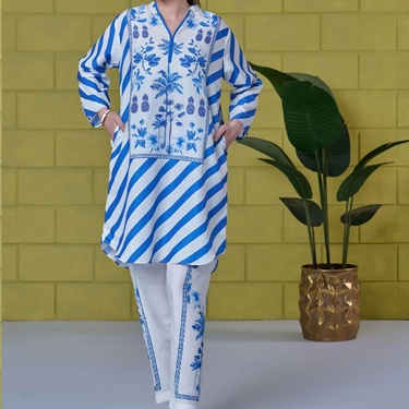 Tropical Stripe Coord Set J5994