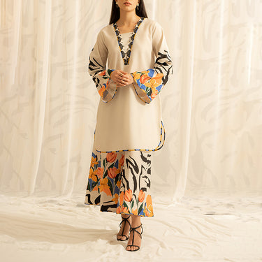 Abstract Floral Ensemble Coord Set for women J6061