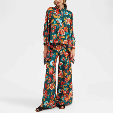Deep Floral Ensemble Coord Set for women J6062